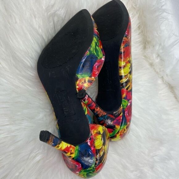 Brash | floral daisy pointy toe pump 6.0,heel 3 1/2“ colorful - Picture 6 of 8